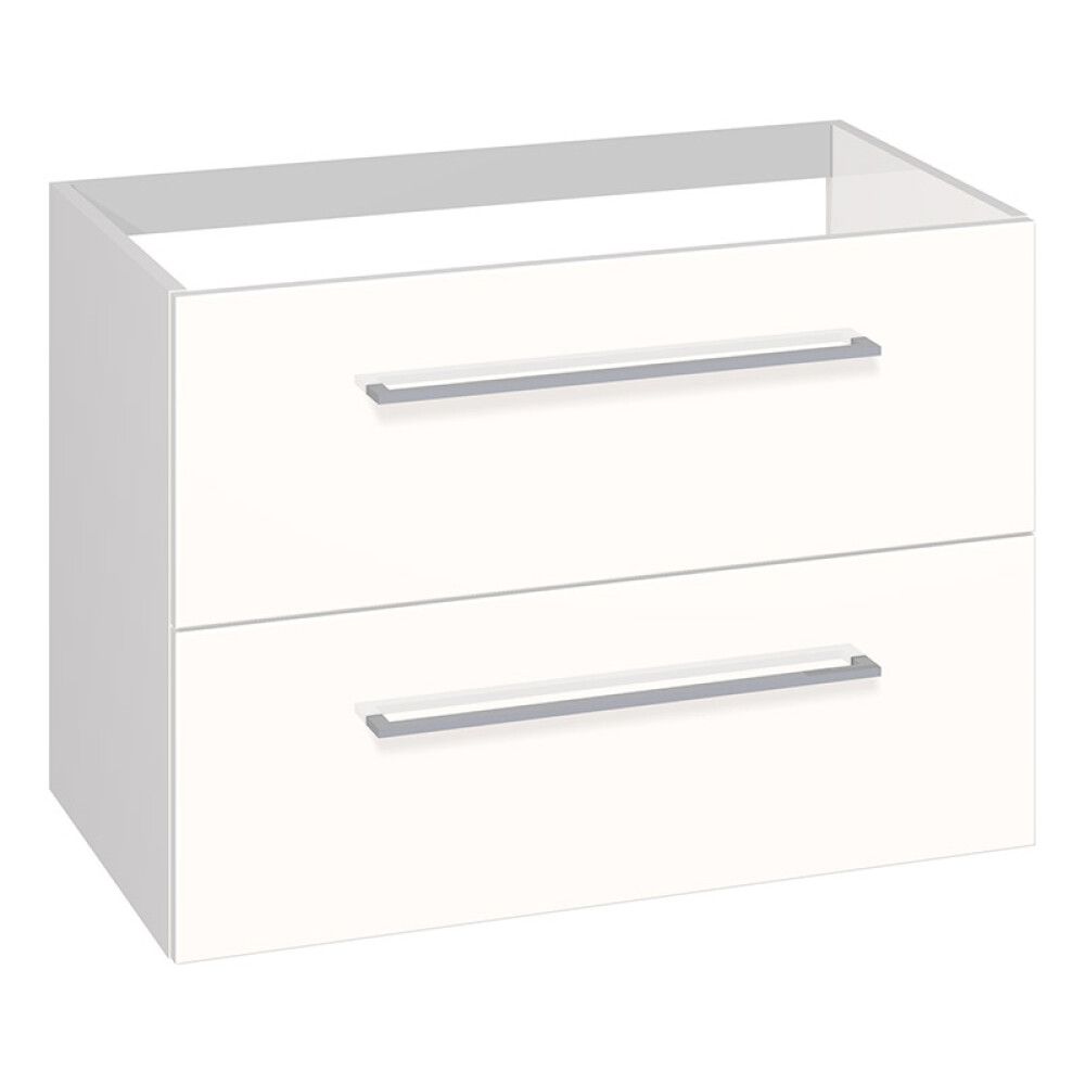 SERVANTSKAP SCANBAD MULTO 2 SKUFFER HVIT HØYBLANK 80 CM