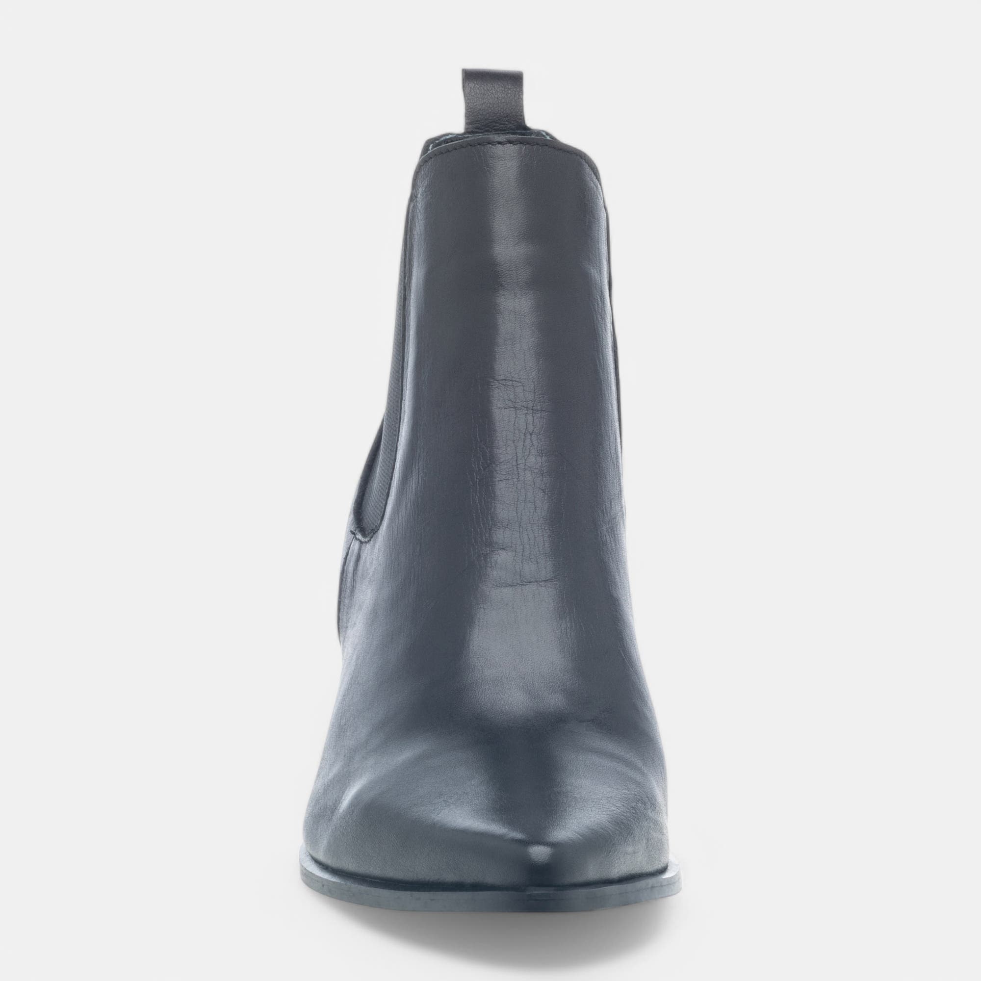 Santiags à talon Femme en cuir noir
