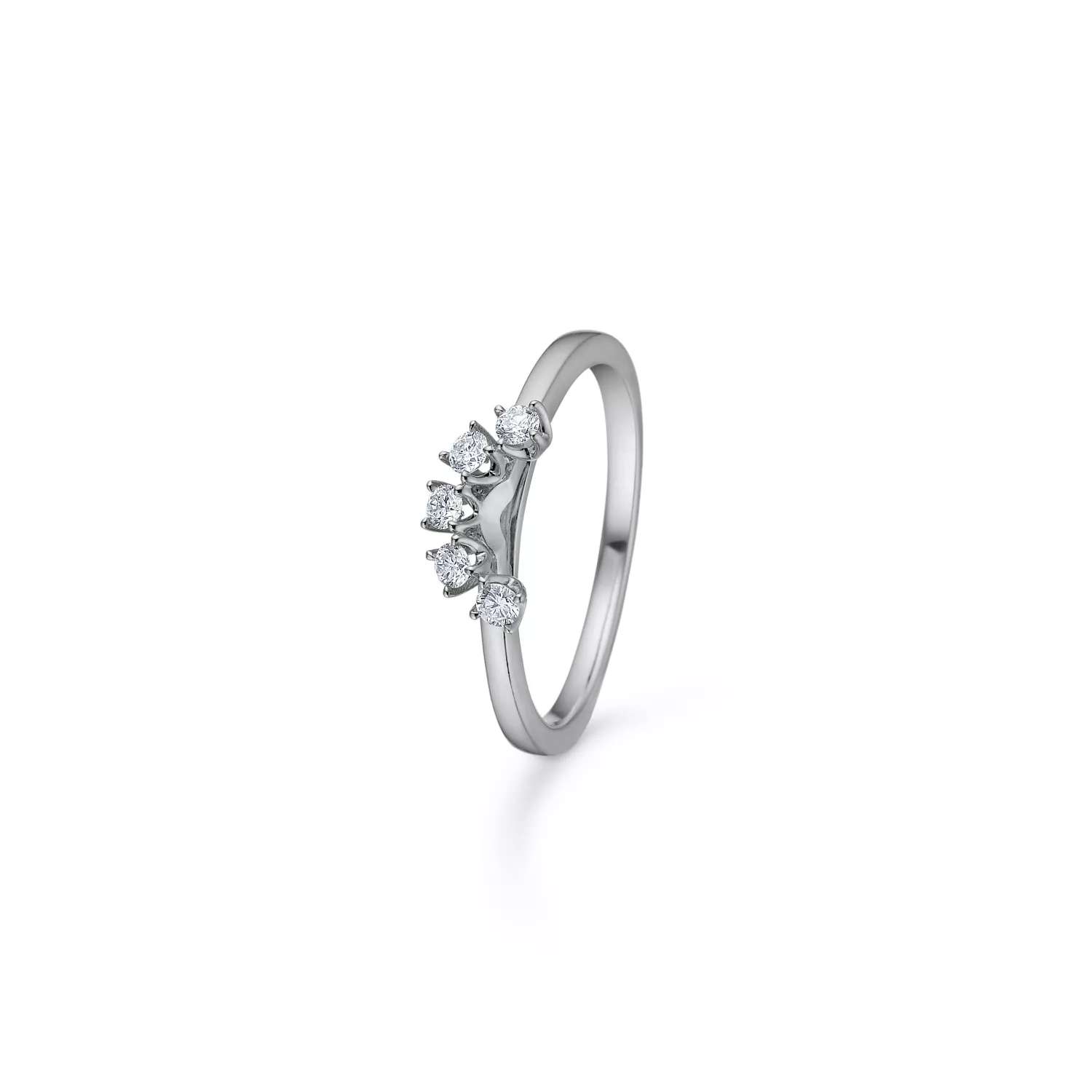 Mads Z Crown Tiara Ring 14 kt. Hvidguld 0,40 ct. 1641940