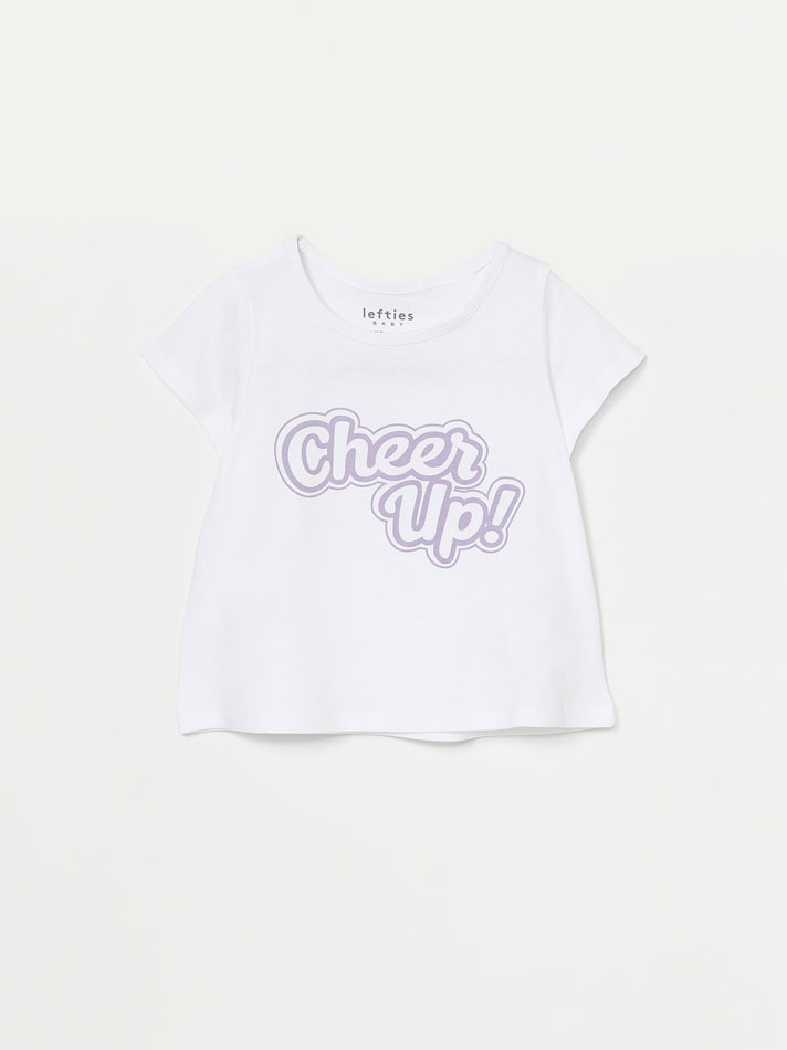 Pacote com 6 camisetas de manga curta lisas e estampadas - Lavanda