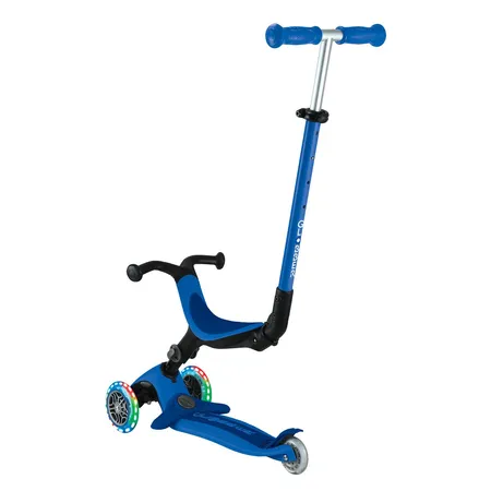 Authentic Sports Globber Go-Up Active Lights blau-dunkelblau, mit Leuchtrollen