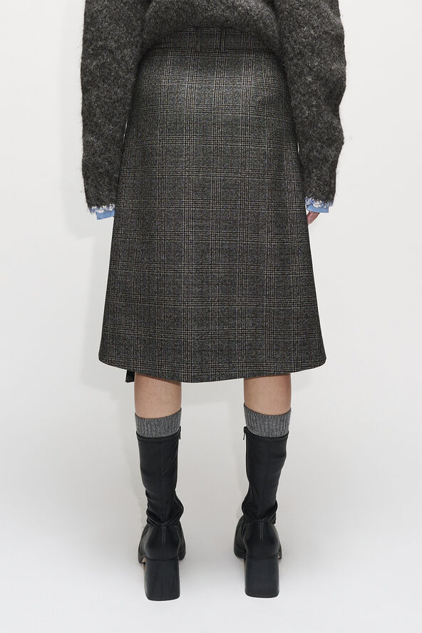 Hope DEPEND SKIRT Grey glencheck