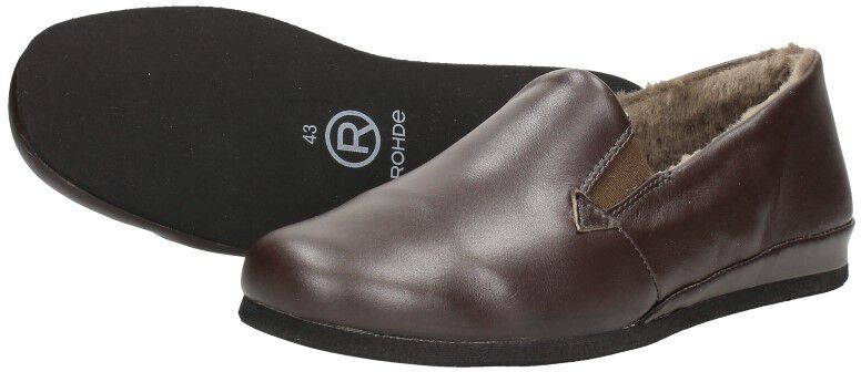 Rohde Heren pantoffels donkerbruin
