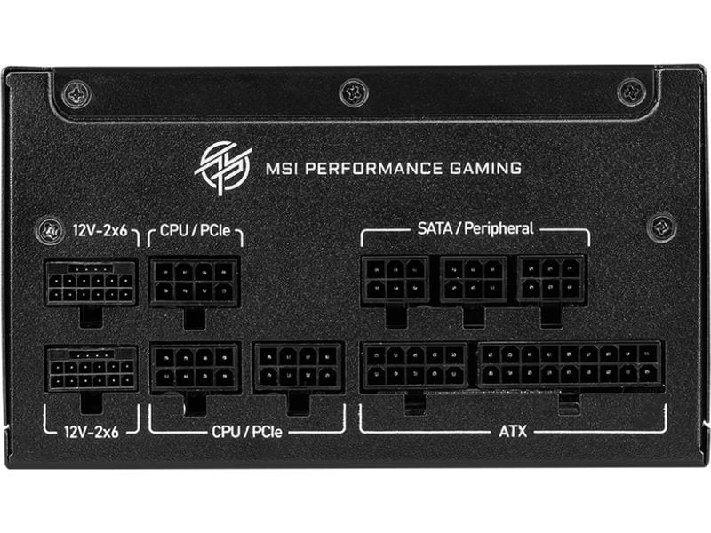 MSI Netzteil MPG A1000GS PCIE5 1000 W MSI MPG A1000GS PCIE5 Netzteil 1000 W 24-pin ATX ATX Schwarz