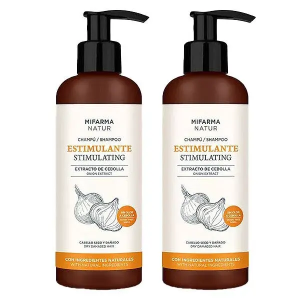 Shampoo Estimulante Mifarma Natur, pacote com 2 unidades de 250ml