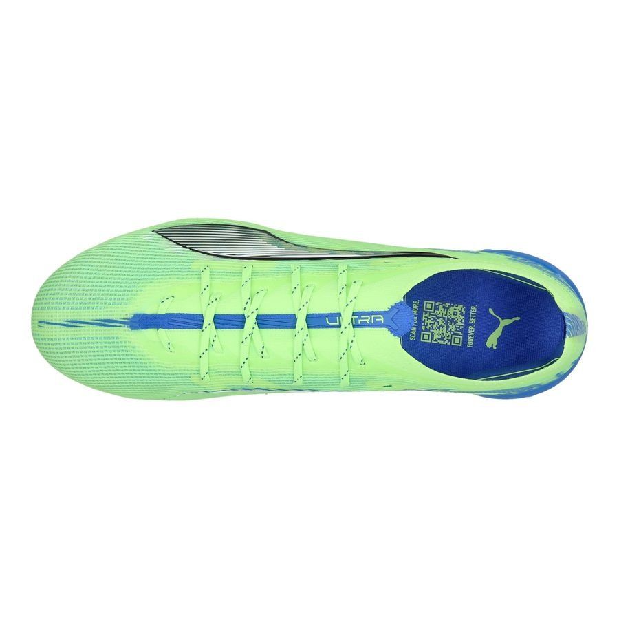 PUMA Ultra 5 Ultimate FG Lights Out - Fizzy Apple/Blanc/Bleu