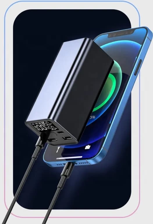 Powerbank 20000mAh 65W QC3.0 Hurtigopladning til telefon og bærbar computer