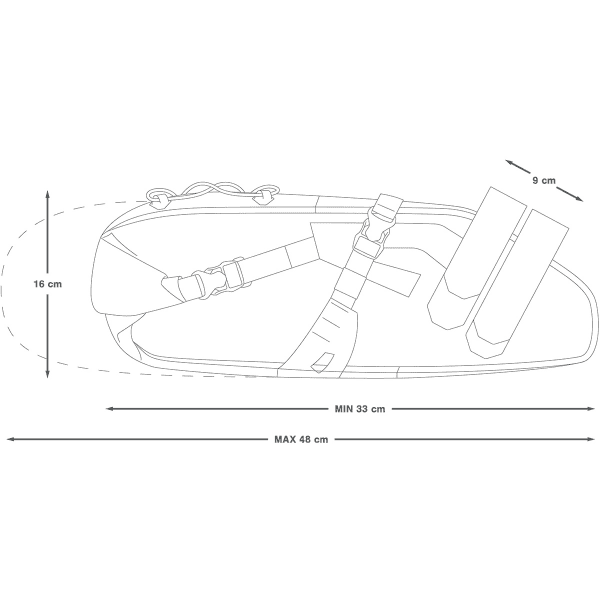 Saccoche Vélo APIDURA EXPEDITION SADDLE PACK 14L UNI