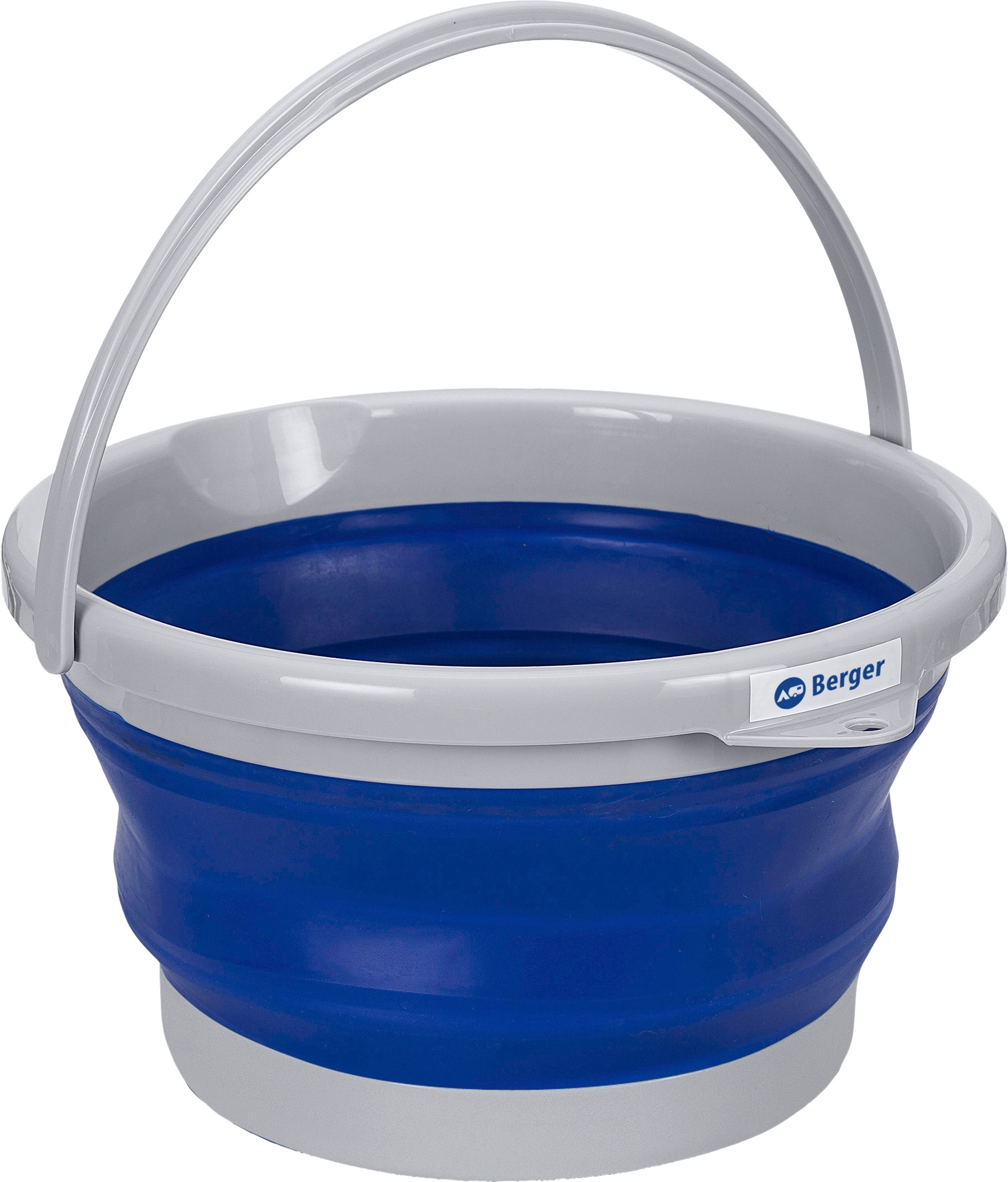 Berger Falteimer 10 Liter blau / grau