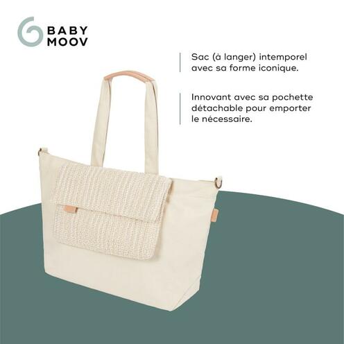 Sac à langer Tote bag - Ecru - BABYMOOV