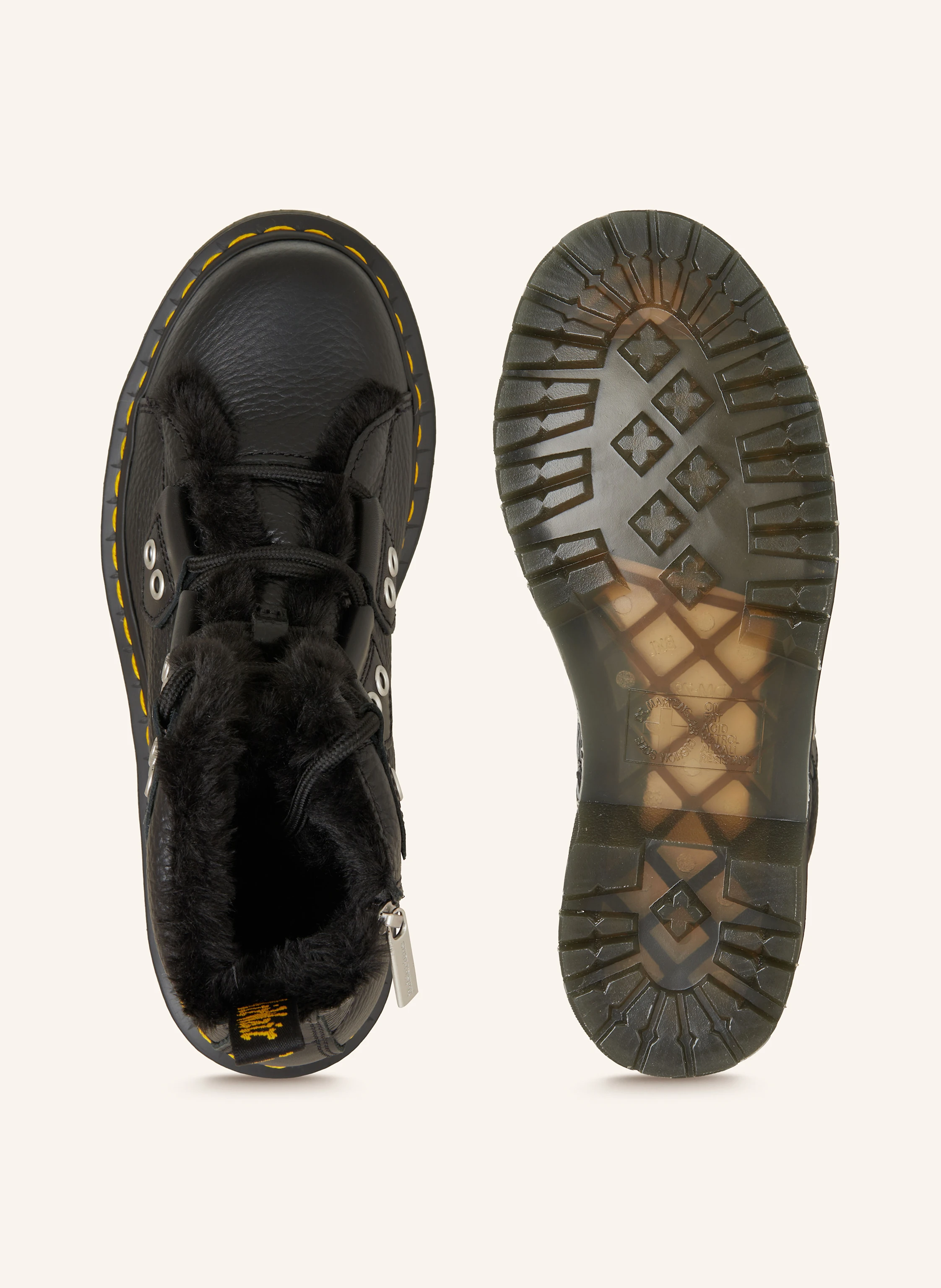 Dr. Martens Schnürboots 1460 mit Kunstfell