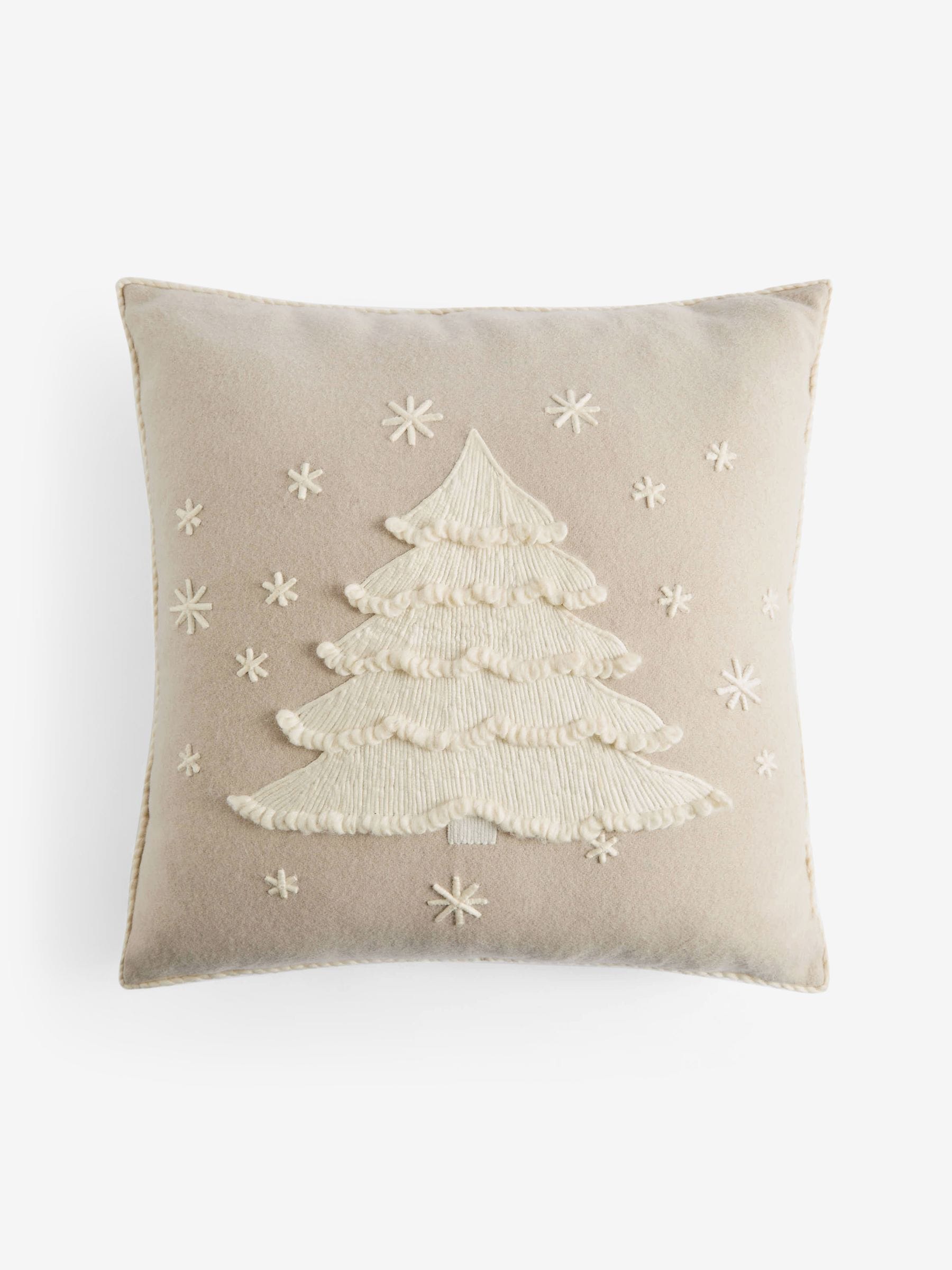 Geborduurd Kerstmisboom Kussentje