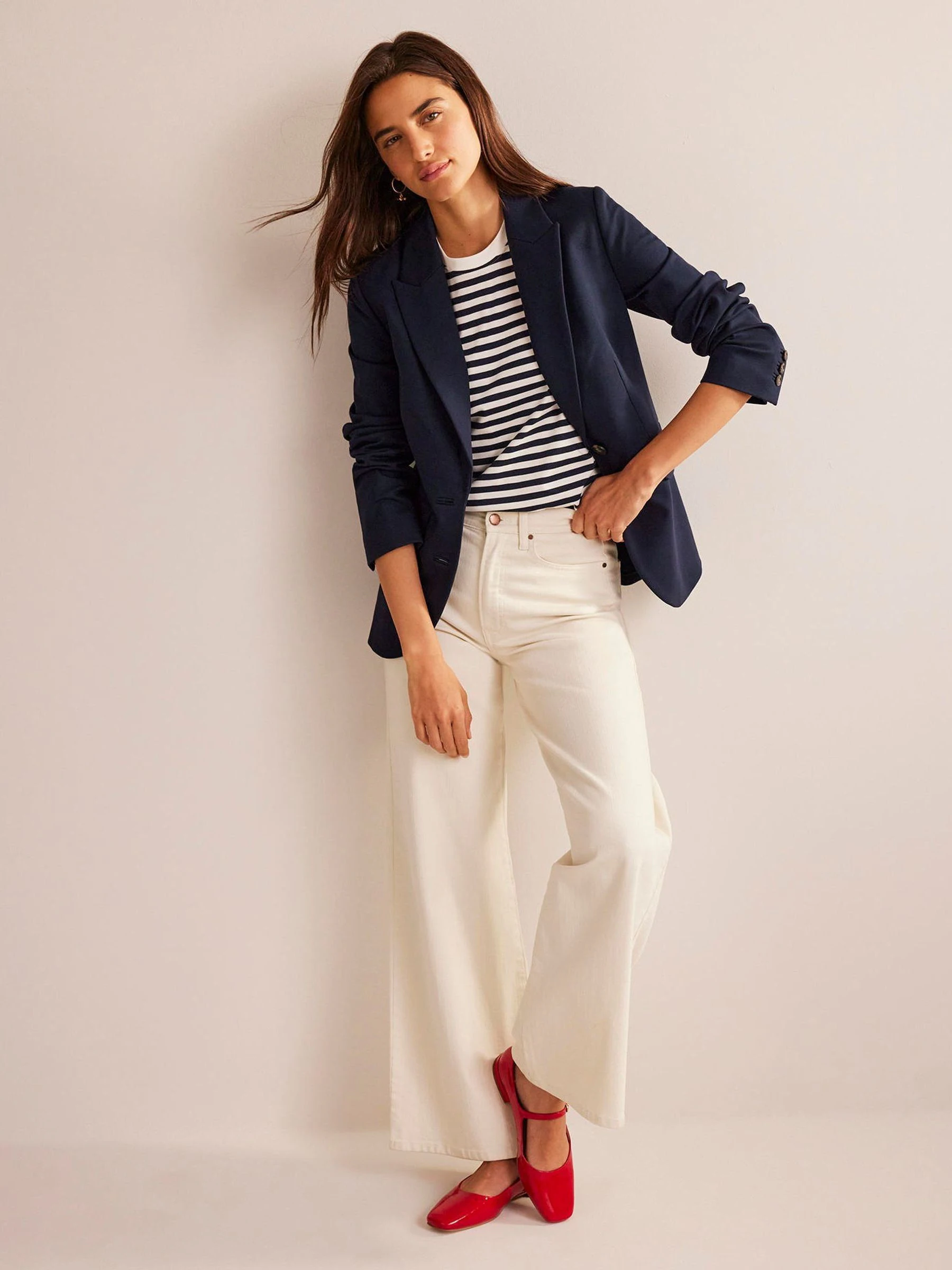 Blauw - Boden - The Marylebone Ponte Blazer