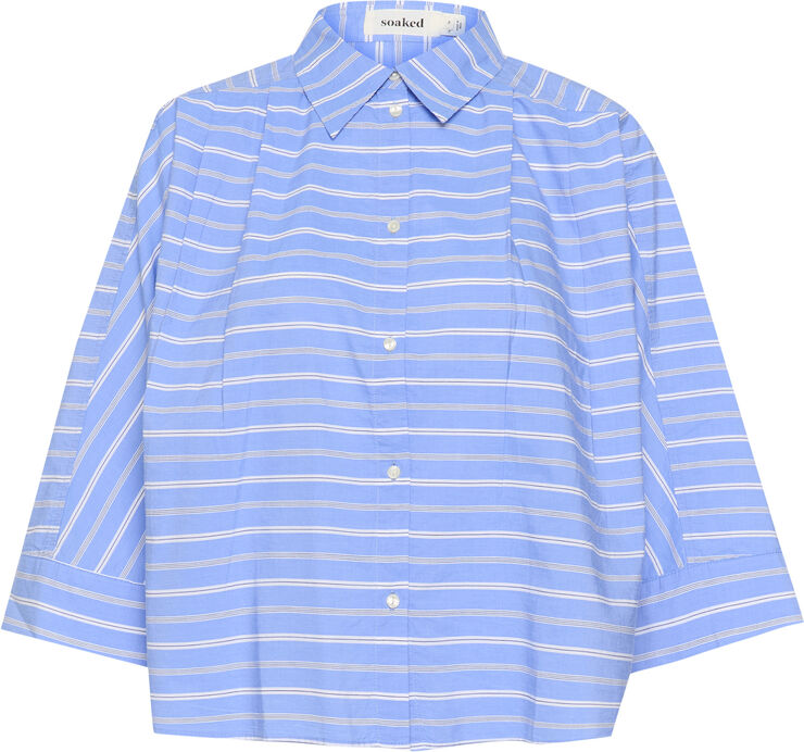 Soaked in Luxury SLMerona Shirt Blue and white stripe