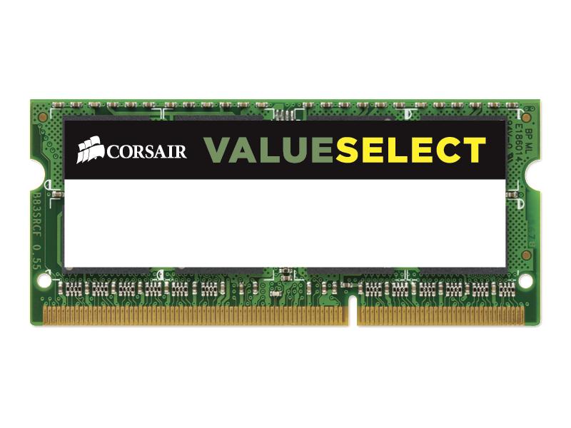 Corsair SO-DDR3L-RAM ValueSelect 1600 MHz 1x 8 GB 1x 8 GB DDR3-RAM