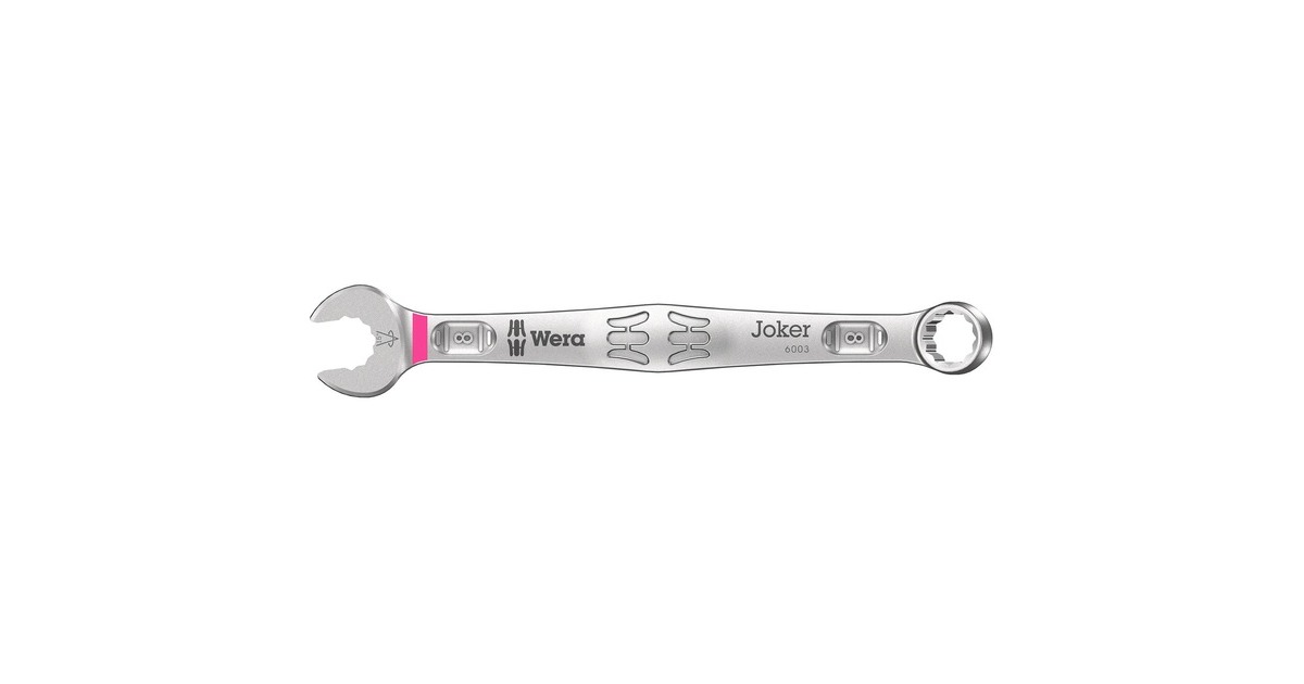 Wera9641 Magneetstrip 6003 Joker 2 ringsteeksleutelset moersleutel  (5‑delig)