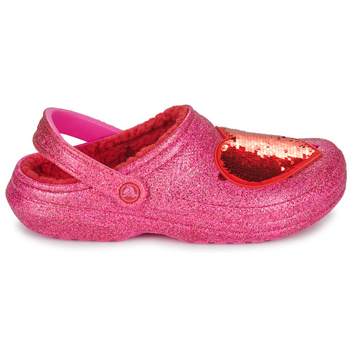 Crocs - CLASSIC LINED VALENTINES DAY CLOG Rosa / Rojo
