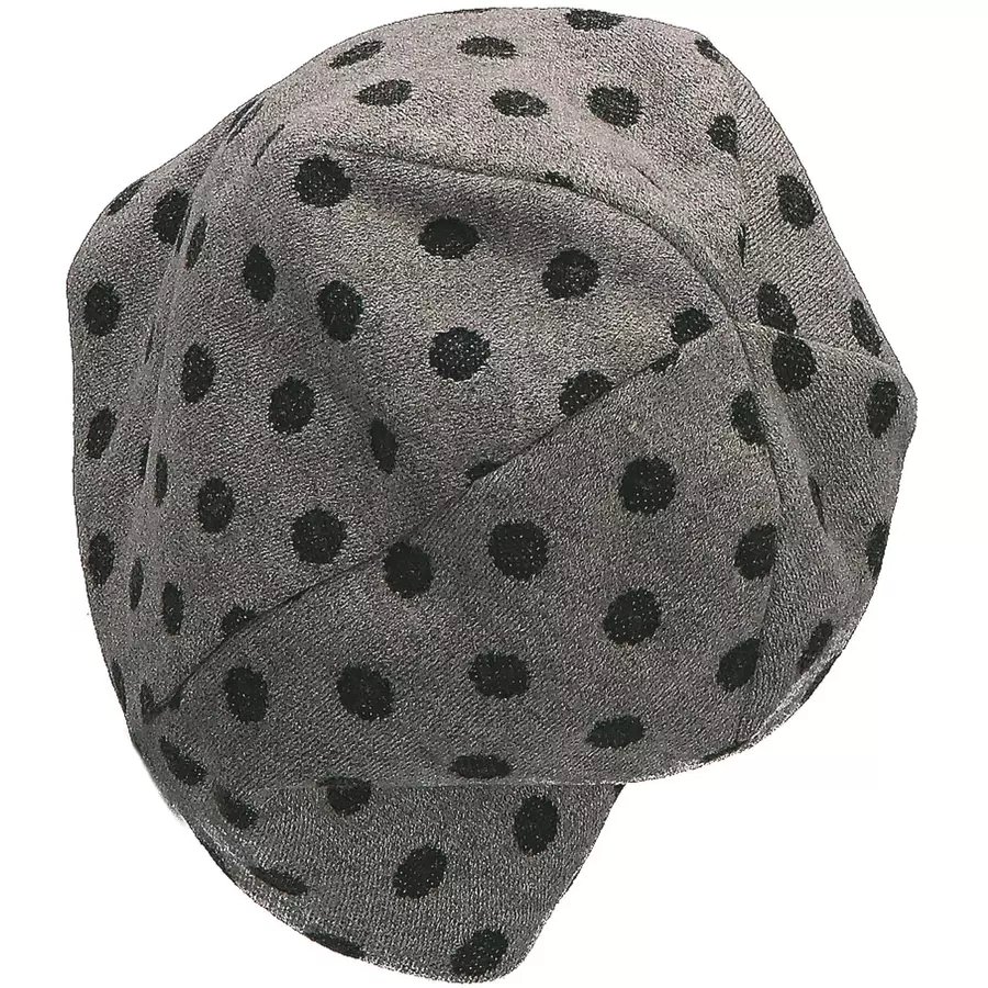 Sterntaler Slouch-Beanie Punkte rauchgrau