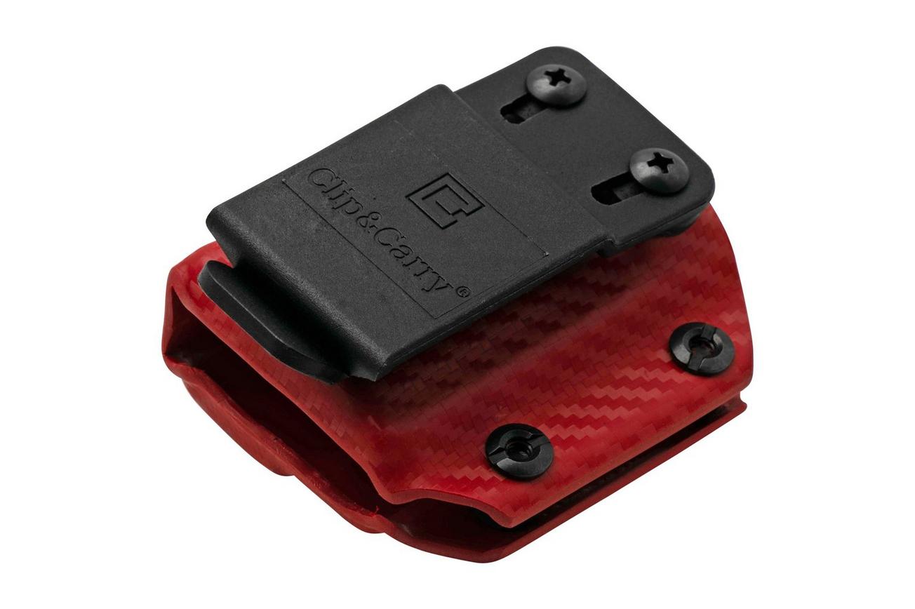 Clip And Carry Kydex Sheath Leatherman Raptor Response, Carbon Fiber Red LRAPT-RESP-CF-RED riemholster