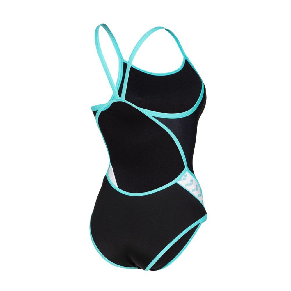 Arena ICONS SUPER FLY BACK LOGO - Maillot de bain 1 pièce Femme black/white/blue diamond