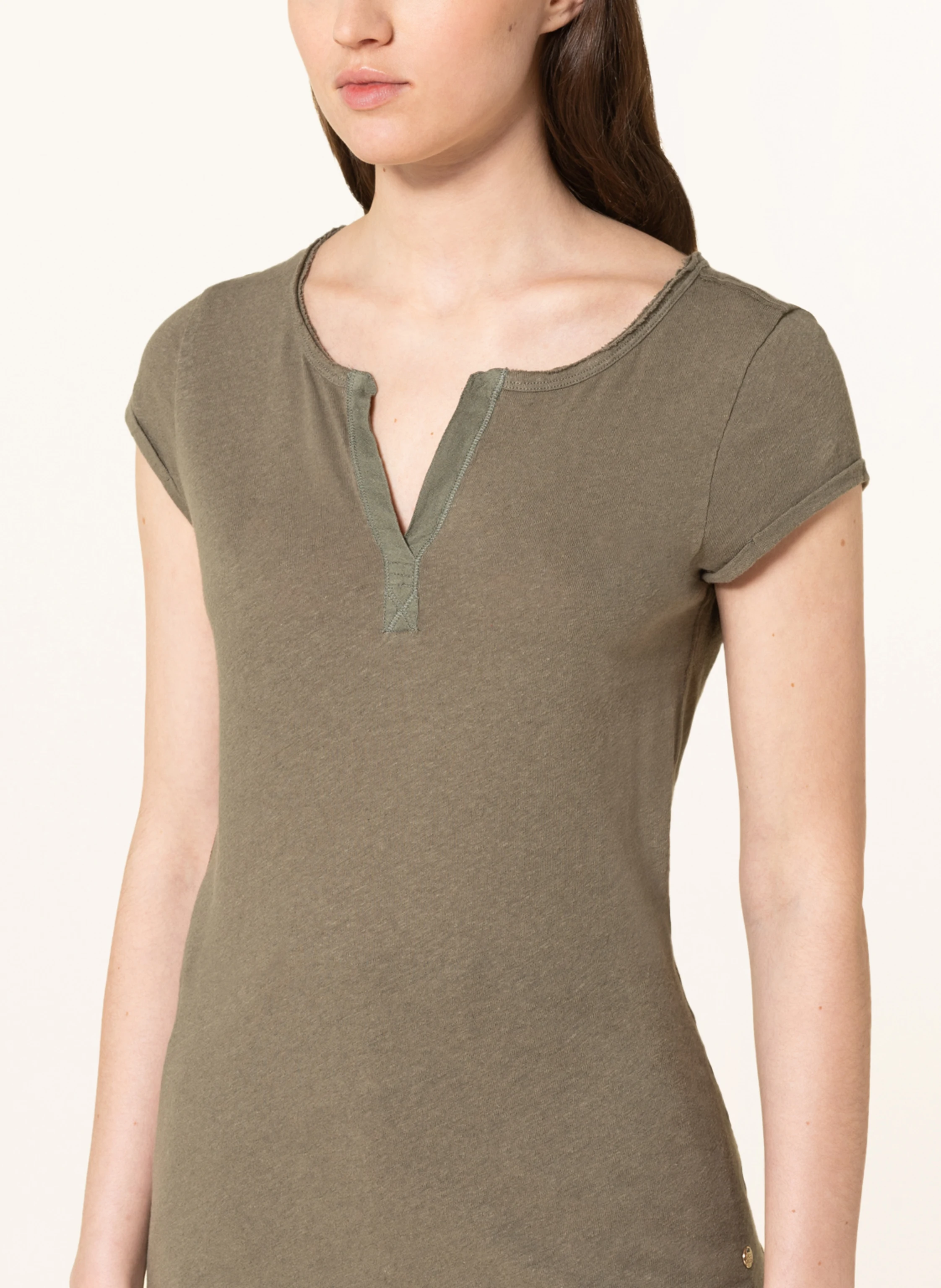 MOS MOSH T-Shirt TROY mit Leinen