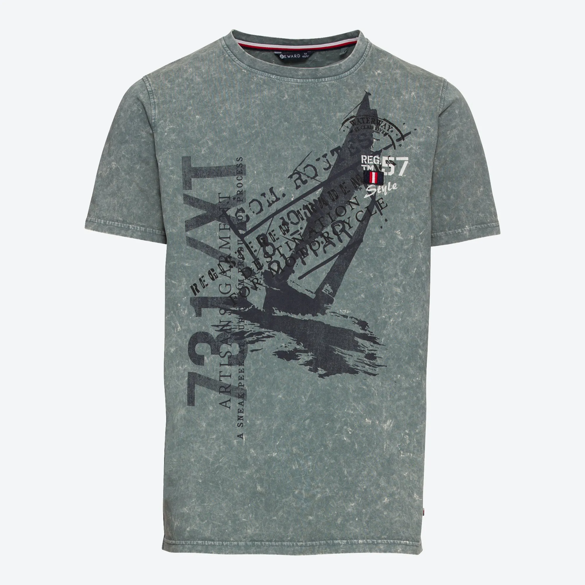 Herren-T-Shirt mit großem Frontaufdruck