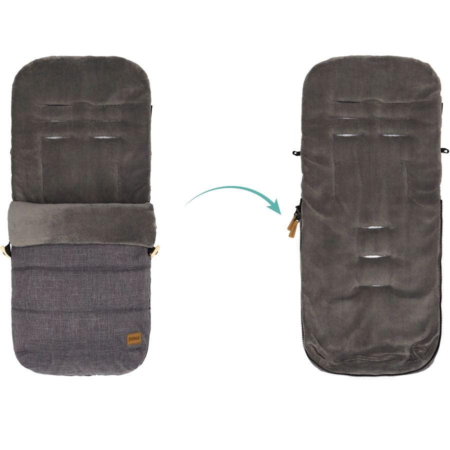 fillikid Winterfußsack Lanin Grau Melange