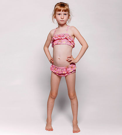 Småfolk Bikini - UV50+ - Kaugummi m. Seestern