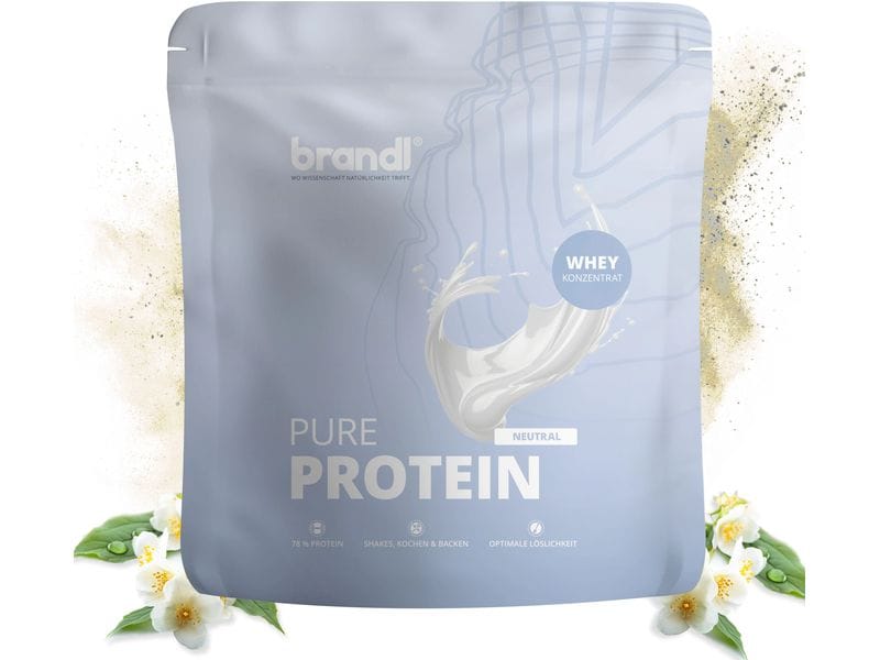 Brandl-Nutrition Pure Protein Whey Neutral 1000 g Whey-Konzentrat mit authentischem, unwiderstehlichem Geschmack
