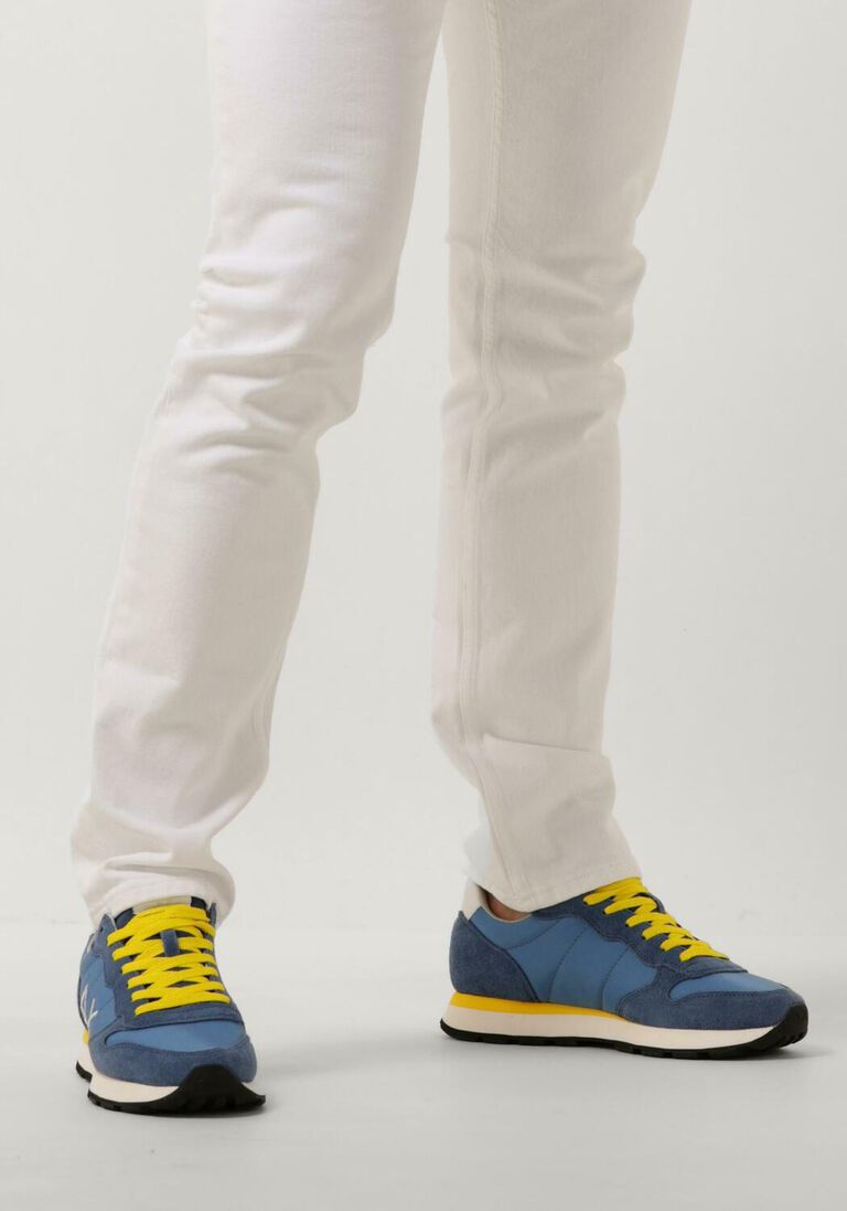 SUN68 blauwe sun68 lage sneakers tom solid nylon men