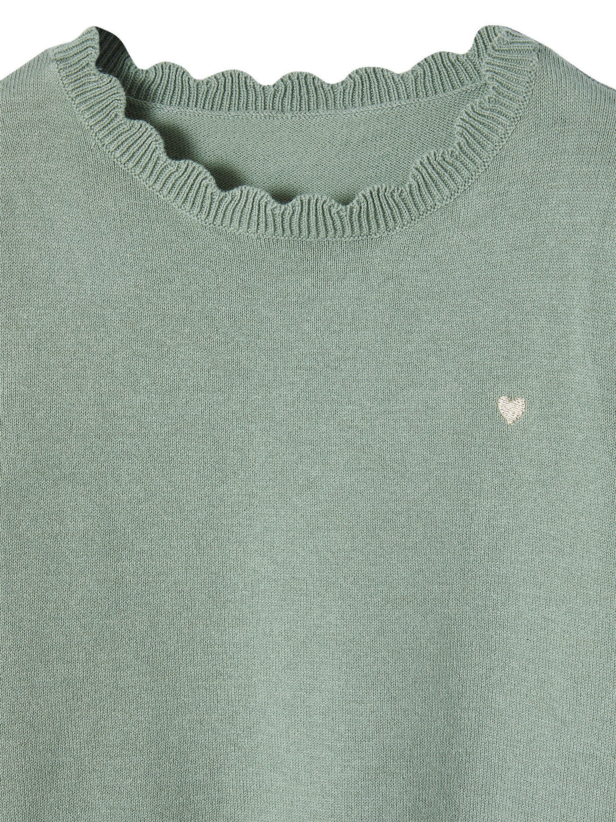 Vertbaudet Mädchen Pullover BASIC graugrün
