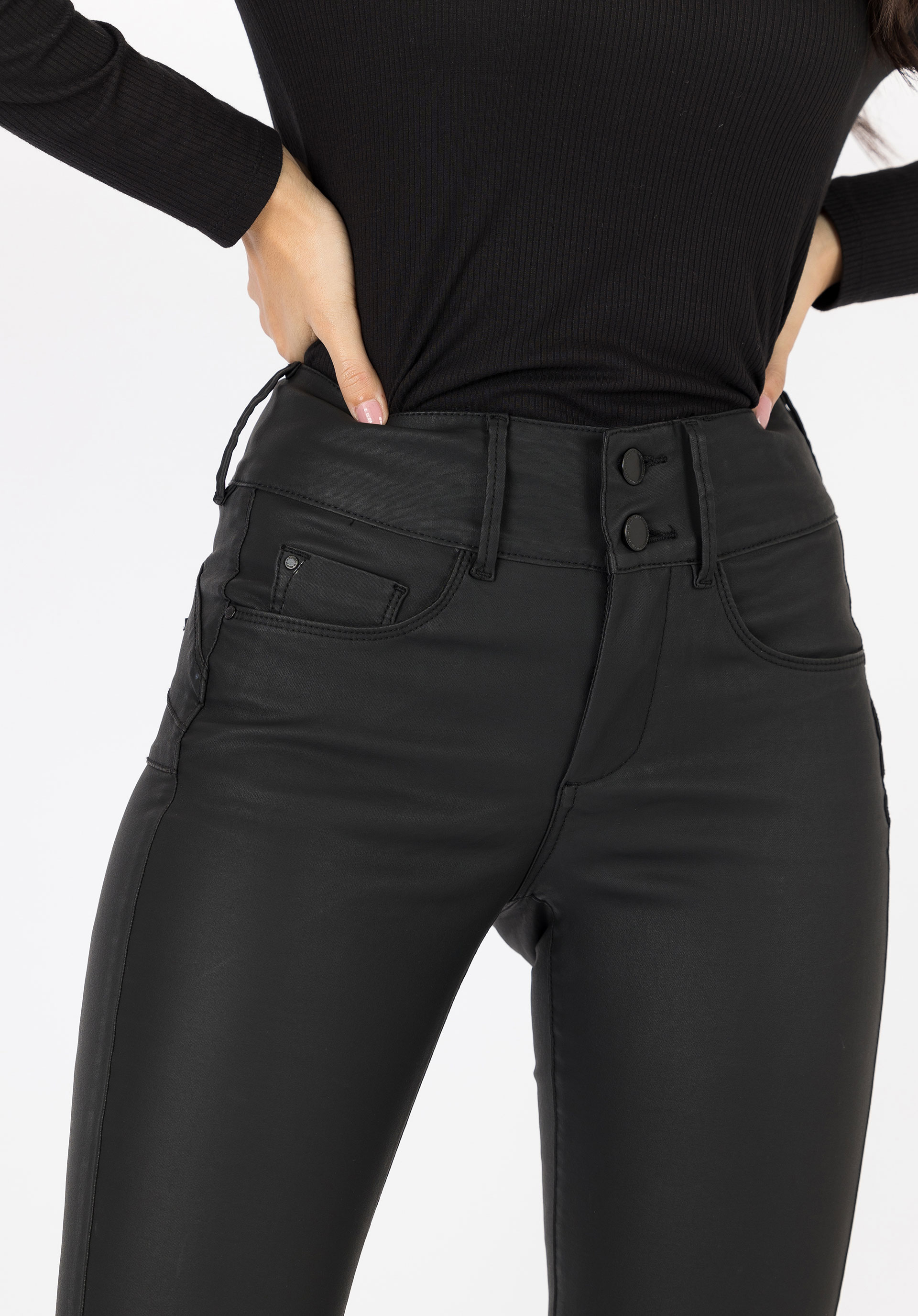 Calças Double-up Skinny Coated
