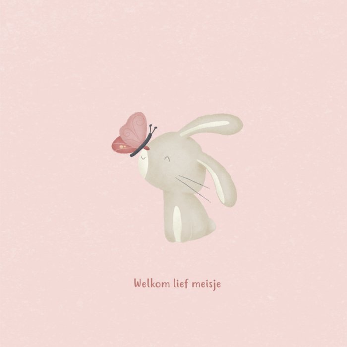 Little Dutch | Geboortekaart | Konijn