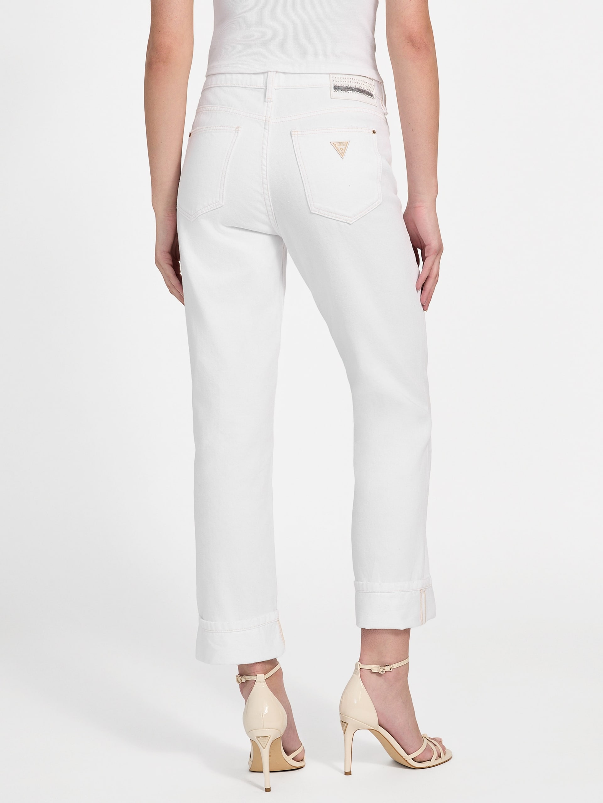 Calça jeans boyfriend de cintura alta Eco Celia