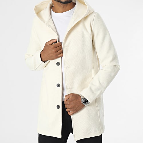 Manteau Capuche Beige Clair