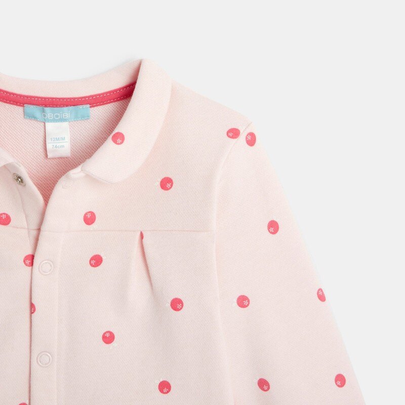 Veste molleton imprimé cerises rose bébé fille Rose