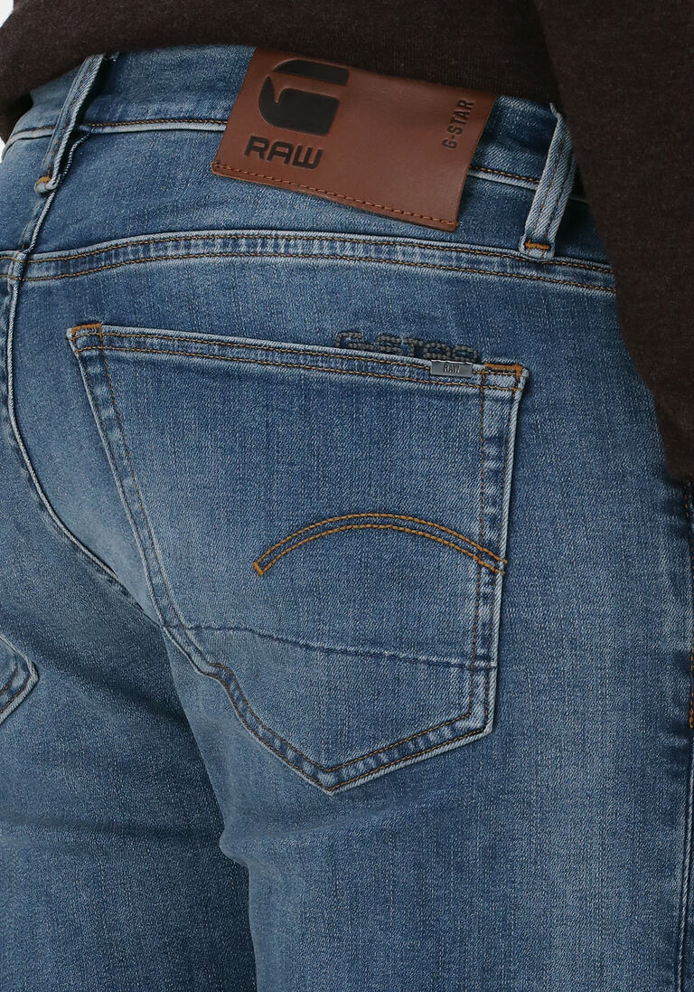 G-STAR RAW blauwe g-star raw slim fit jeans 3301 slim