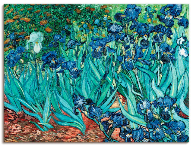 Artland Leinwandbild »Iris (Schwertlilien). 1889« Blumen 1 Stk. tlg. auf Keilrahmen gespannt