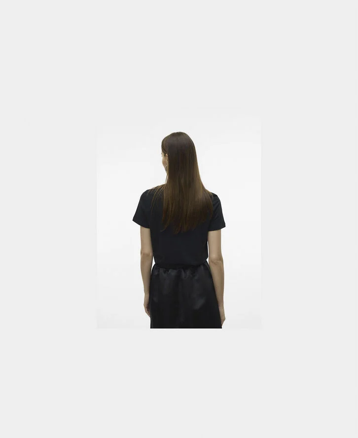 Vero Moda VMJESSY FRANCIS SS TOP BOX JRS GA Black/amore