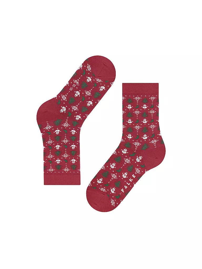 FALKE Damen Socken MERRY PARTY scarlet rot