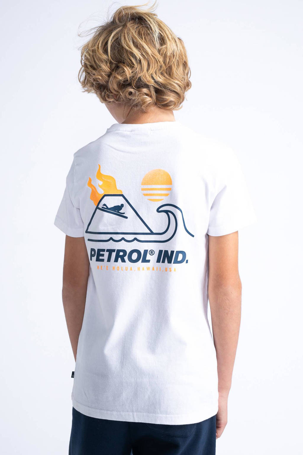 Petrol Industries T-shirt met logo wit