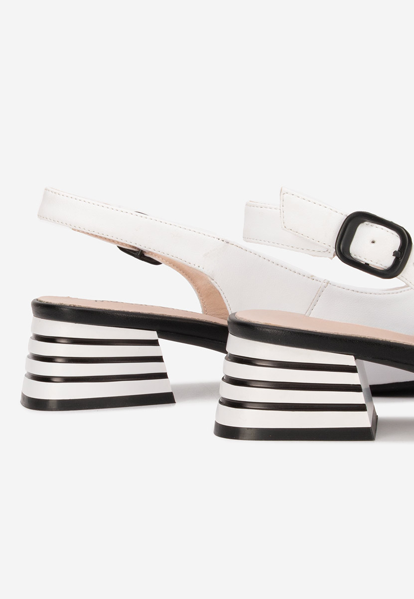 Chaussures slingback blancs Ranina