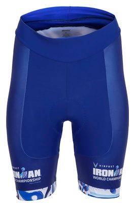 Cuissard Court Sans Bretelles Santini x Ironman - Championnat du Monde Nice 2024 - Bleu Femme
