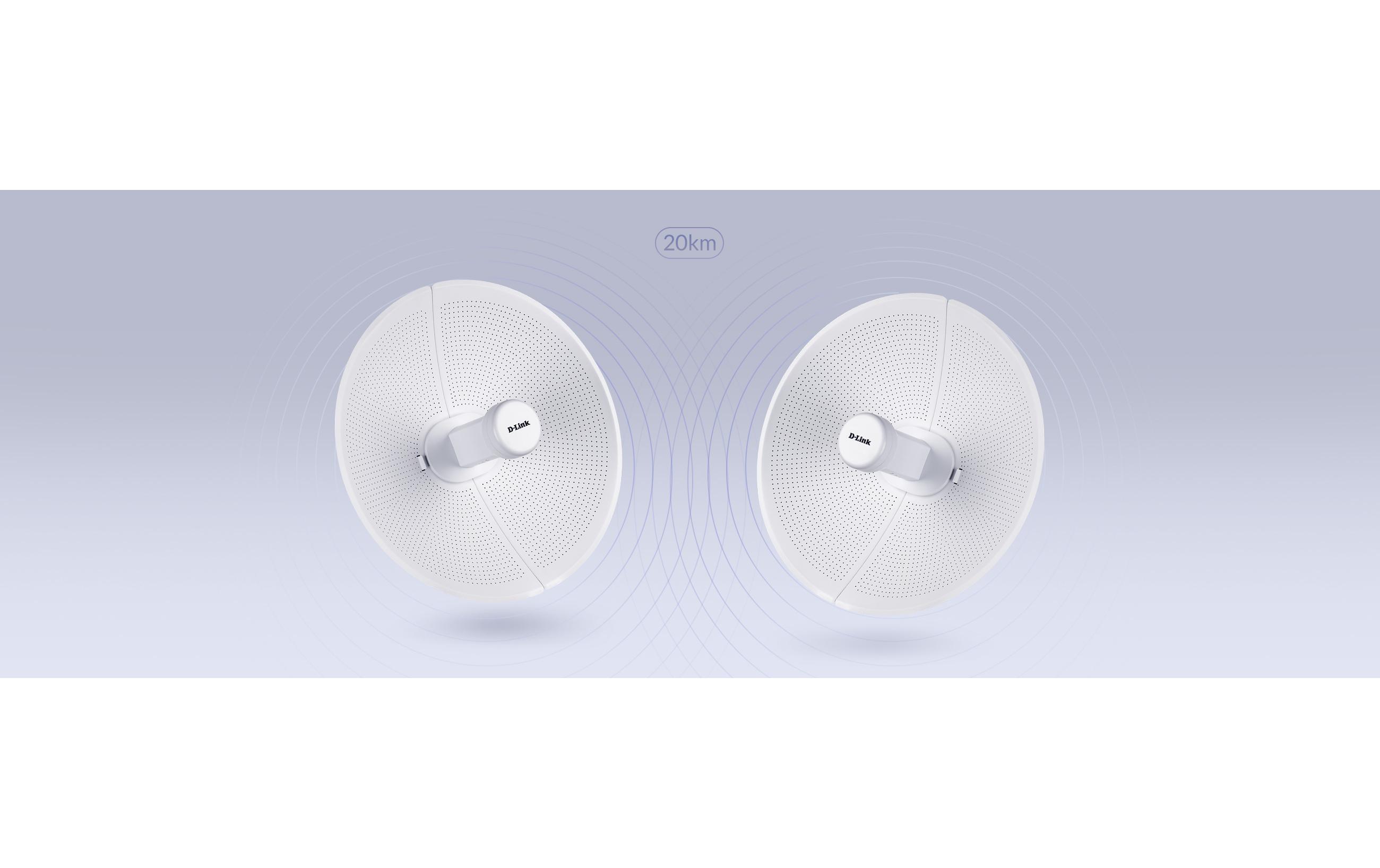 WLAN-Bridge DAP-3712<br>20 km Long Range Wireless AC Bridges