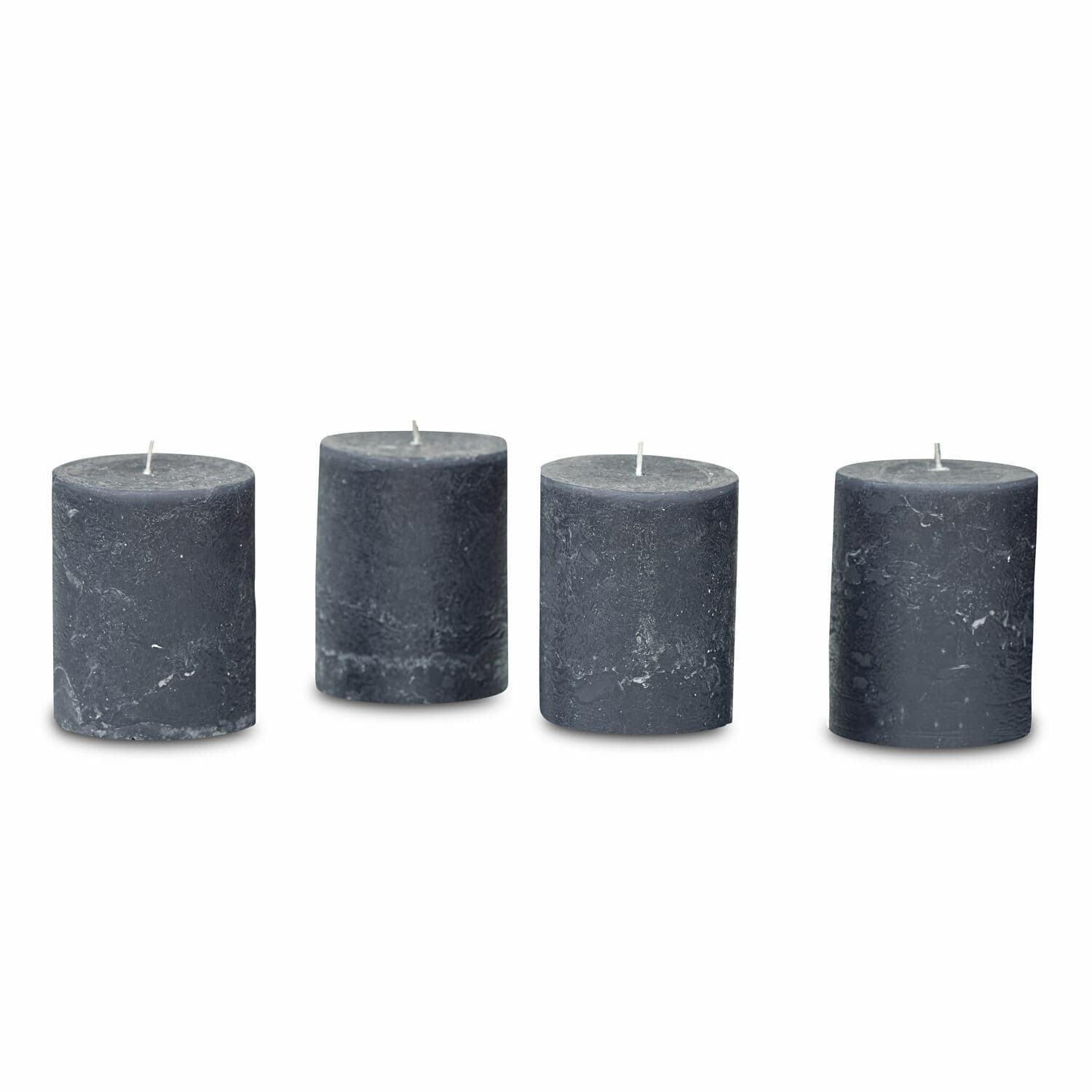 Kerze 4er Set Virrans anthrazit