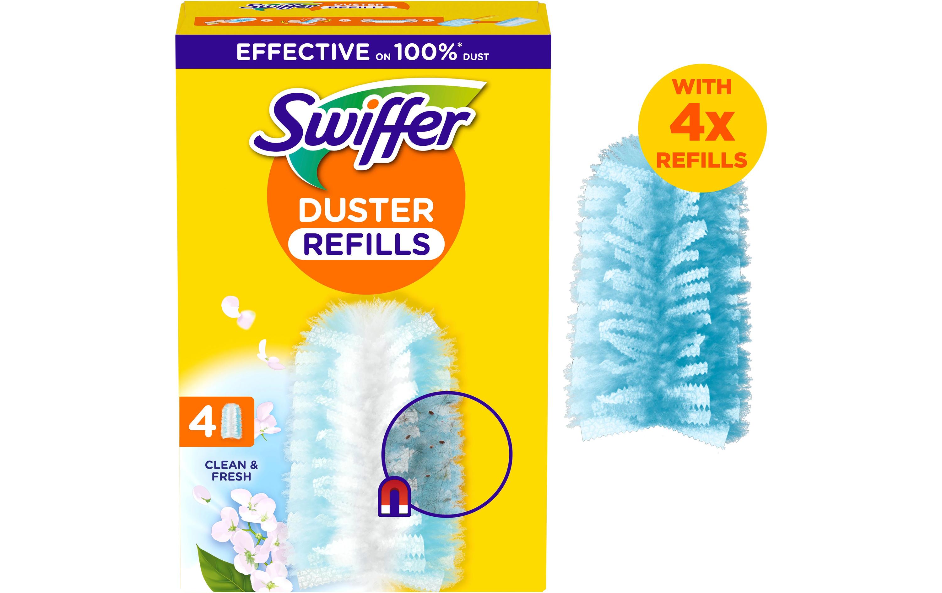 Staubmagnet mit Duft 4 Stück, BlauNachfülltücher-Set