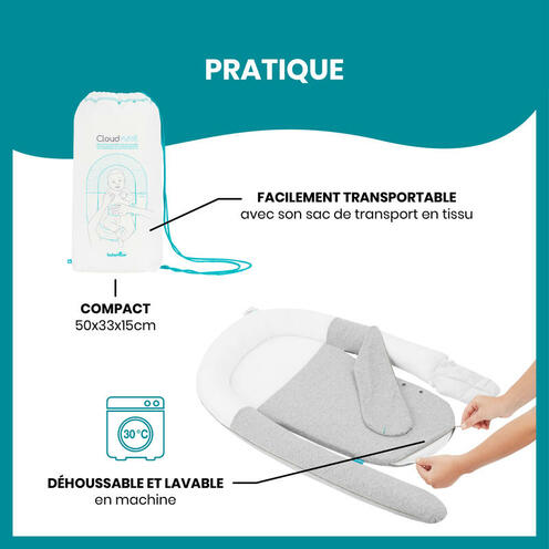 Réducteur de lit Cloudnest Anti-coliques - BABYMOOV