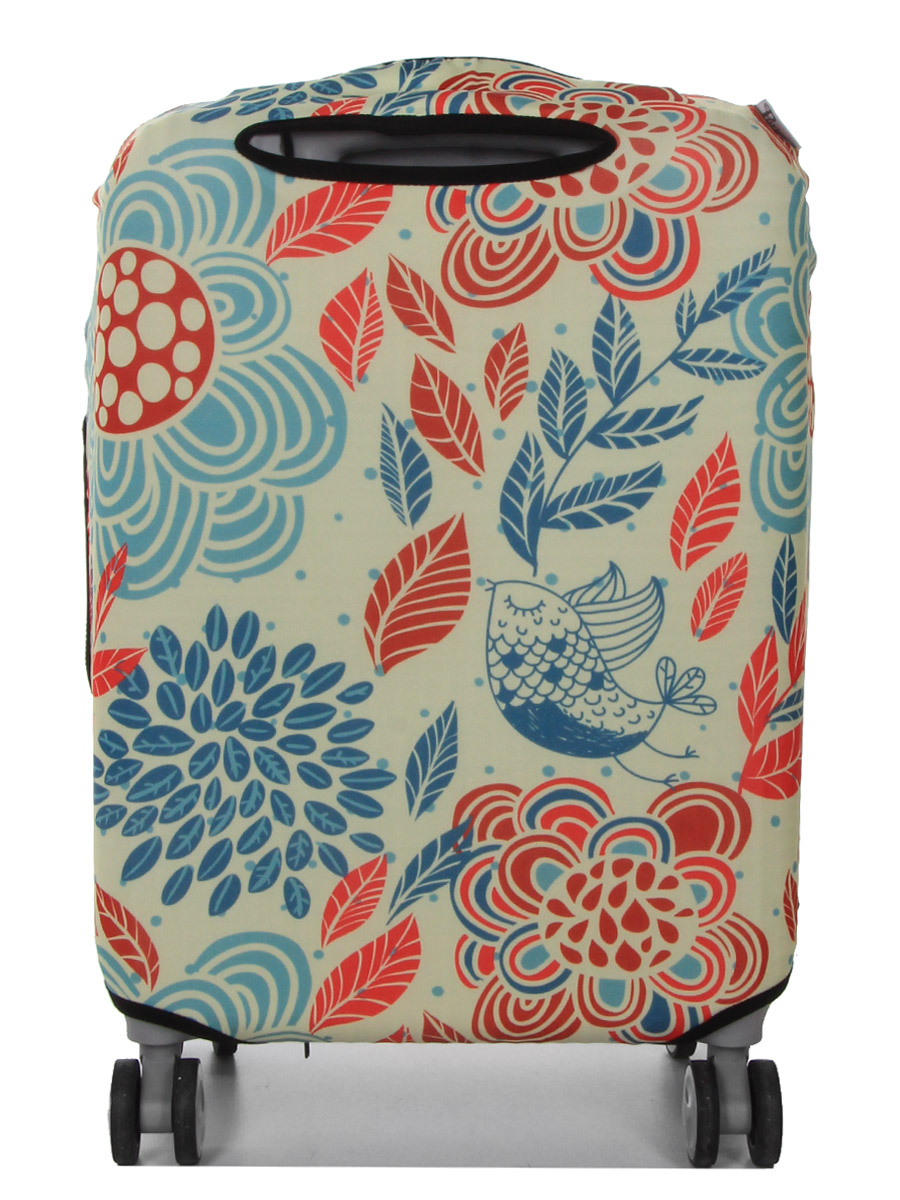 Housse de valise Periea Red and Blue Leaves S