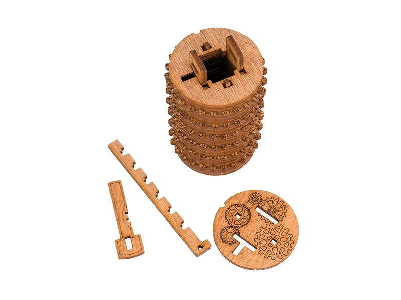 iDventure Rätselspiel Kryptos – Cryptex Bausatz aus Holz