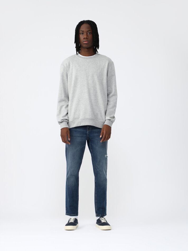 Calça jeans skinny confortável cor cenoura - Azul marinho